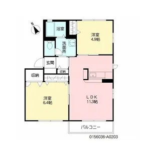 フォレスト ライフ【2階】の間取り