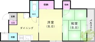 アイレス鈴蘭台2号館【2階】の間取り