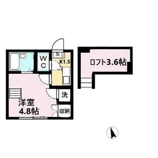 ビューコート小田原【2階】の間取り