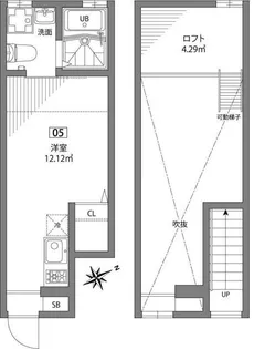 グランエッグス中野方南町【1階】の間取り