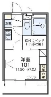 レオパレスJIZO【1階】の間取り