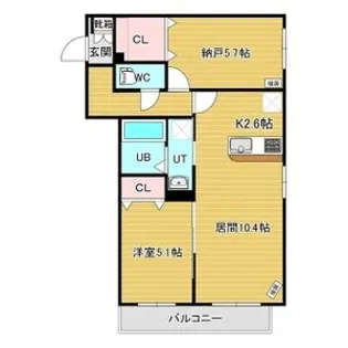 ドエル ヨッシ 南7【2階】の間取り