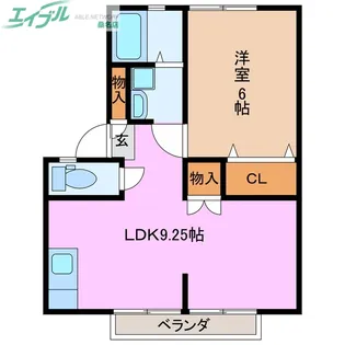 アネックス西正和台【1階】の間取り