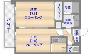カサ・ソラーレ【4階】の間取り