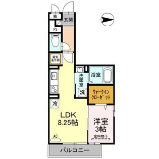 モンテローザ【3階】の間取り