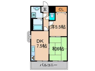 マンションROVER【3階】の間取り
