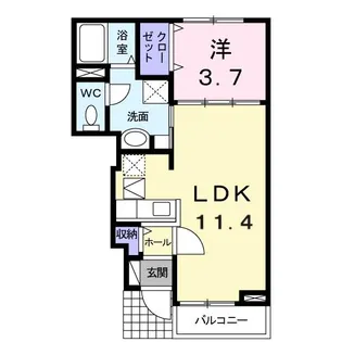 アレグリアI棟【1階】の間取り