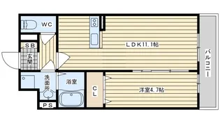 ネストージュ【5階】の間取り