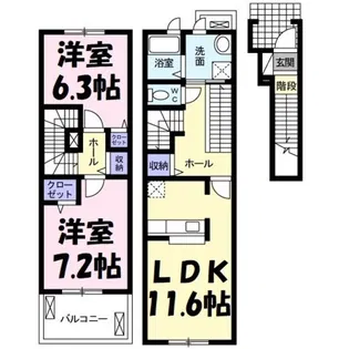 ランド ピースAの間取り