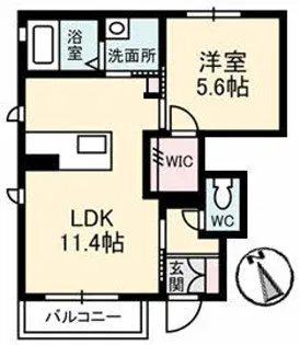エルカーサ【1階】の間取り