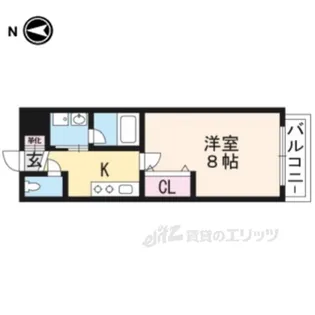 A-mon太秦天神川【1階】の間取り