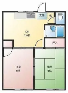 桜井ハイツ【1階】の間取り