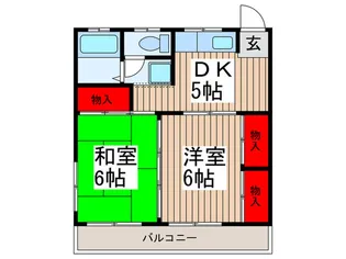 ツカサハイツ【2階】の間取り