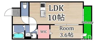 カデンツァ【3階】の間取り