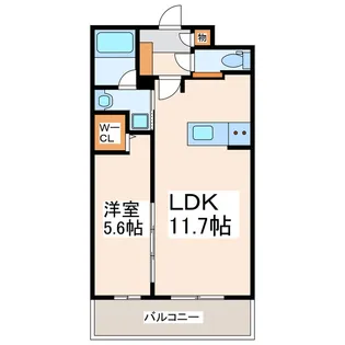 ヒルクレストELGRAND大江【5階】の間取り