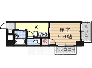 アンシャンテ川原【4階】の間取り
