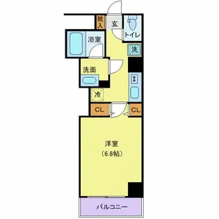 プレール・ドゥーク板橋本町III【9階】の間取り