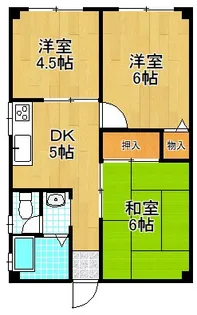 大崎ハイツ【2階】の間取り