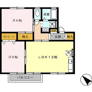 メイプルタウン【1階】の間取り