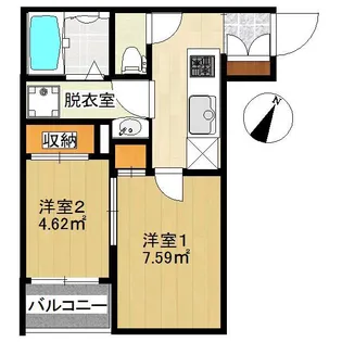SMILEAX博多駅南【1階】の間取り
