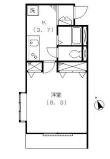 フローラ・スクエア【1階】の間取り