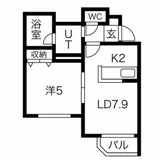 ル・ヴェルジュ【2階】の間取り