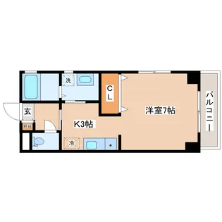 メゾン ド ルージュ バレ【2階】の間取り