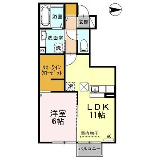 たてのきコート 102【1階】の間取り