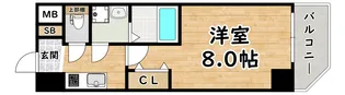 JPレジデンス大阪WESTIII【3階】の間取り