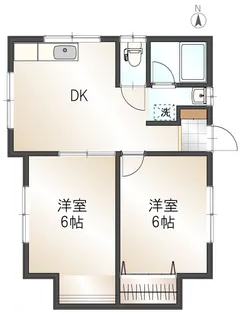 コスモハイツ【1階】の間取り