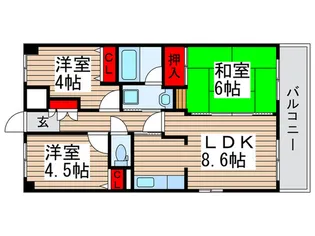 アコール新松戸【2階】の間取り