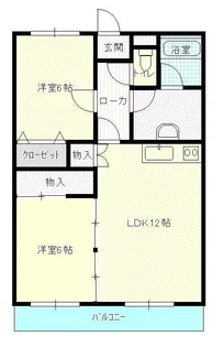ラムセスA松波【2階】の間取り