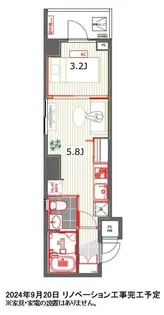 レジデンス西新宿スクエア【10階】の間取り