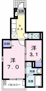 アステールAO I【1階】の間取り