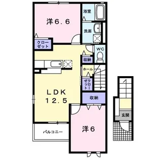 パストラル B【2階】の間取り