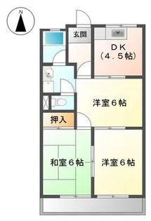 グリーンスクウェアG【2階】の間取り