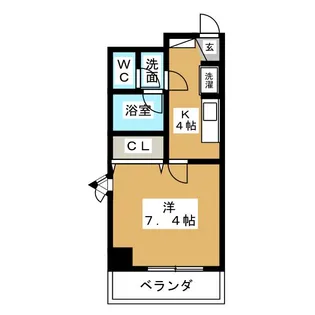 サワーノーブル【1階】の間取り