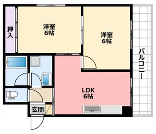 フローレンス甲子園【1階】の間取り