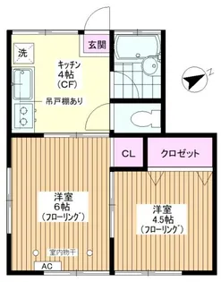グリーンハイツ【2階】の間取り