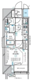 ディアレイシャス今池【10階】の間取り
