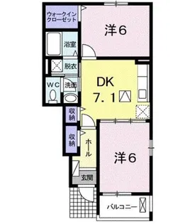 アヴァンツァート【1階】の間取り