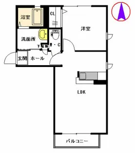 コオリナ A棟【2階】の間取り