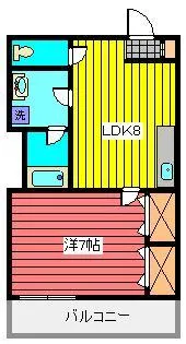 プリンス小石川【4階】の間取り