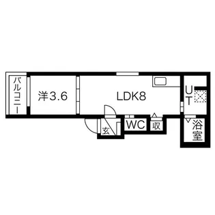 シェリル尼崎【2階】の間取り