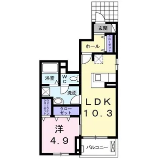 エクセランV【1階】の間取り