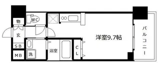 グランカーサ梅田北【11階】の間取り