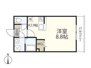 K’s palace牛田【2階】の間取り