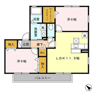 ピュア 調【1階】の間取り