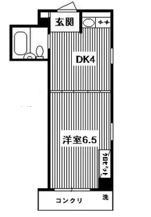 クオーレ戸越【1階】の間取り