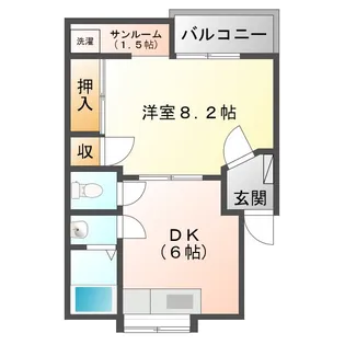 コーポEAST【2階】の間取り